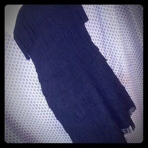 Vintage Express Black fringe dress